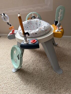Fisher-Price Activity Seat with Mint Green, Yellow, Navy and Gray Accents